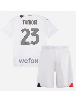 AC Milan Fikayo Tomori #23 Auswärts Trikotsatz für Kinder 2023-24 Kurzarm (+ Kurze Hosen)